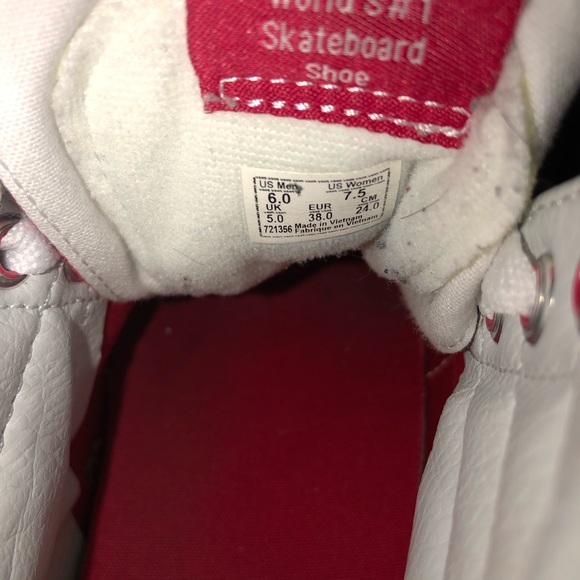 Red Vans Hightop Shoes - Picture 6 of 6